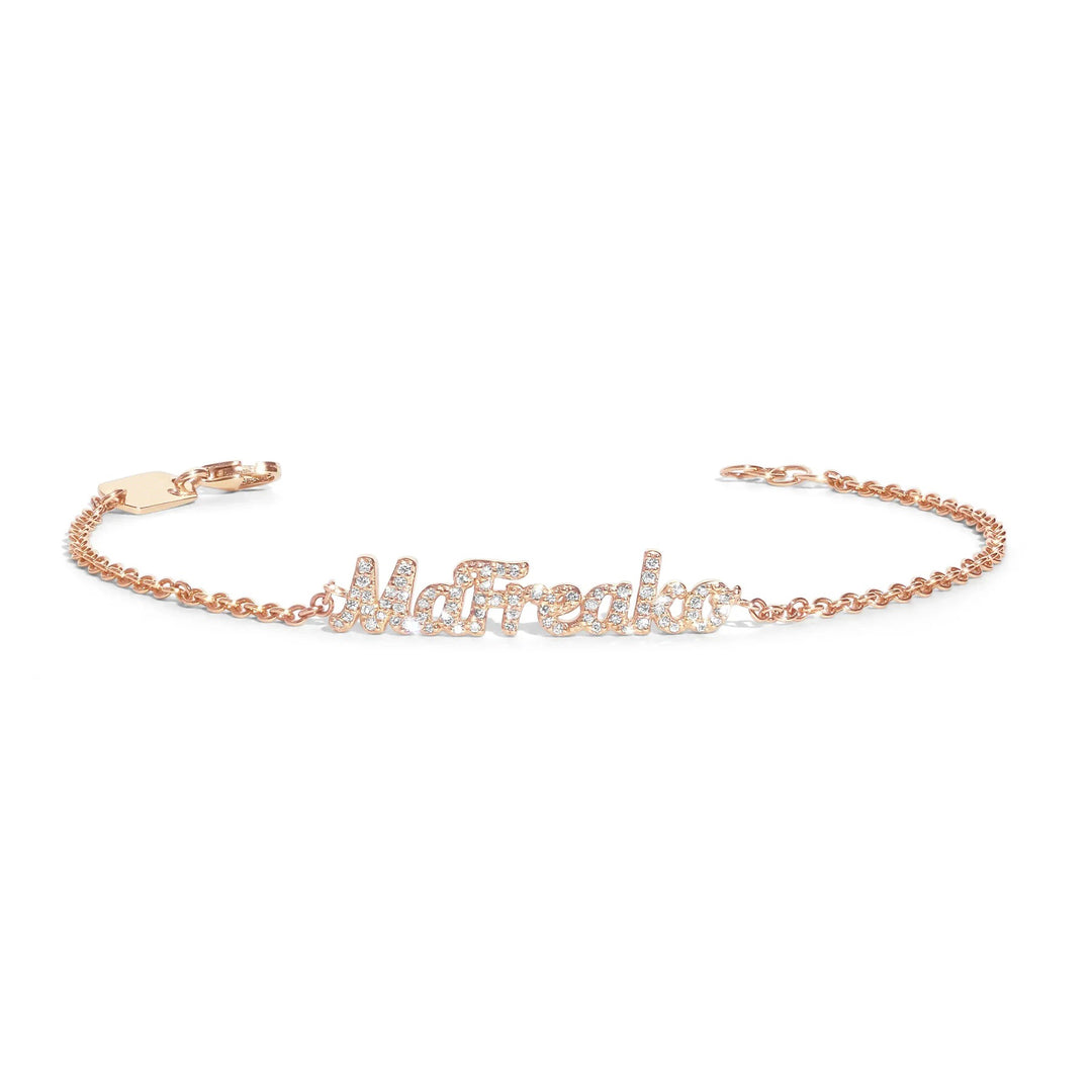 Personalized Boys and Girls Stainless Steel Baby Name Bracelets with Clasp