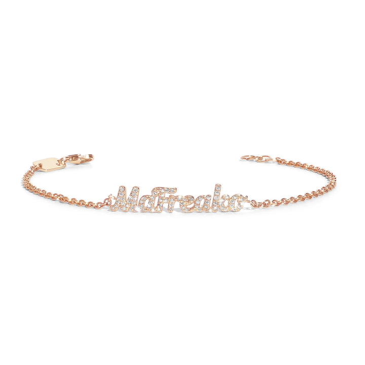 Personalized Boys and Girls Stainless Steel Baby Name Bracelets with Clasp