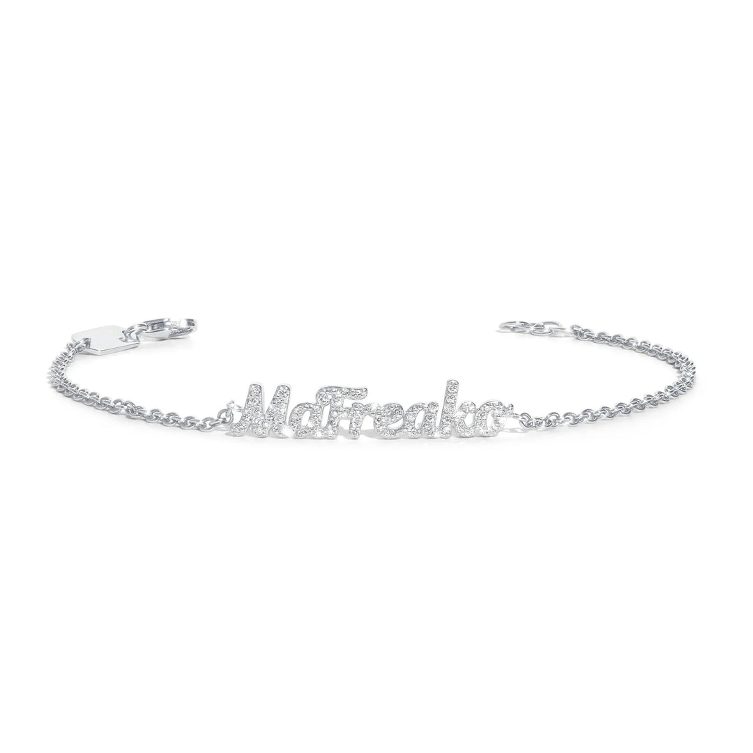 Personalized Boys and Girls Stainless Steel Baby Name Bracelets with Clasp
