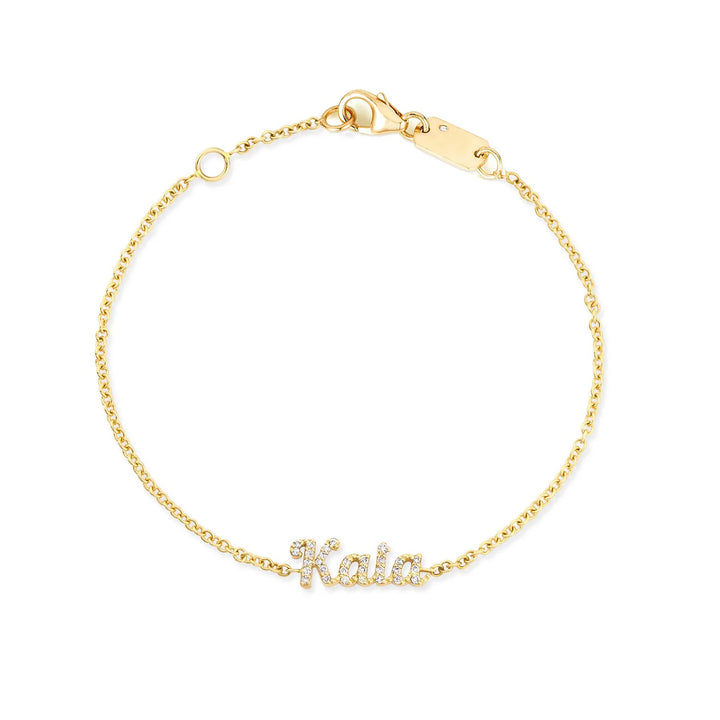 Personalized Boys and Girls Stainless Steel Baby Name Bracelets with Clasp