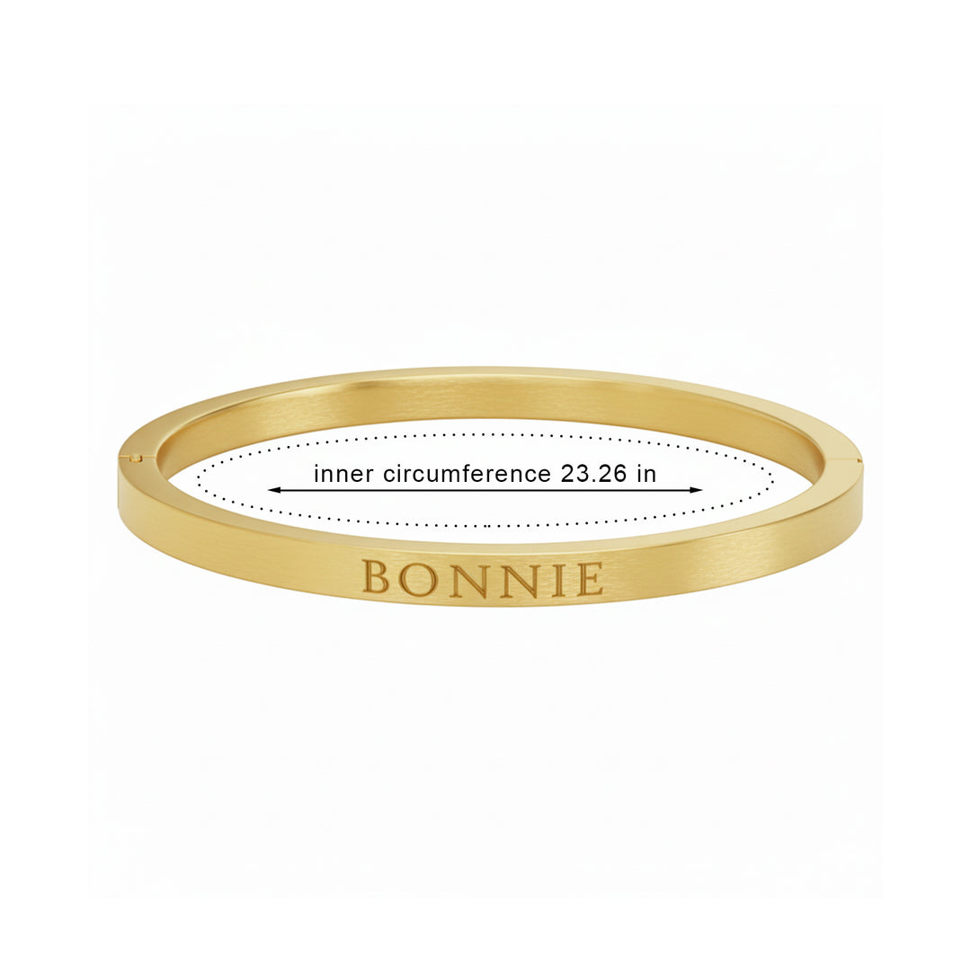 Personalized Child's Engraved Name Bangle with Clasp