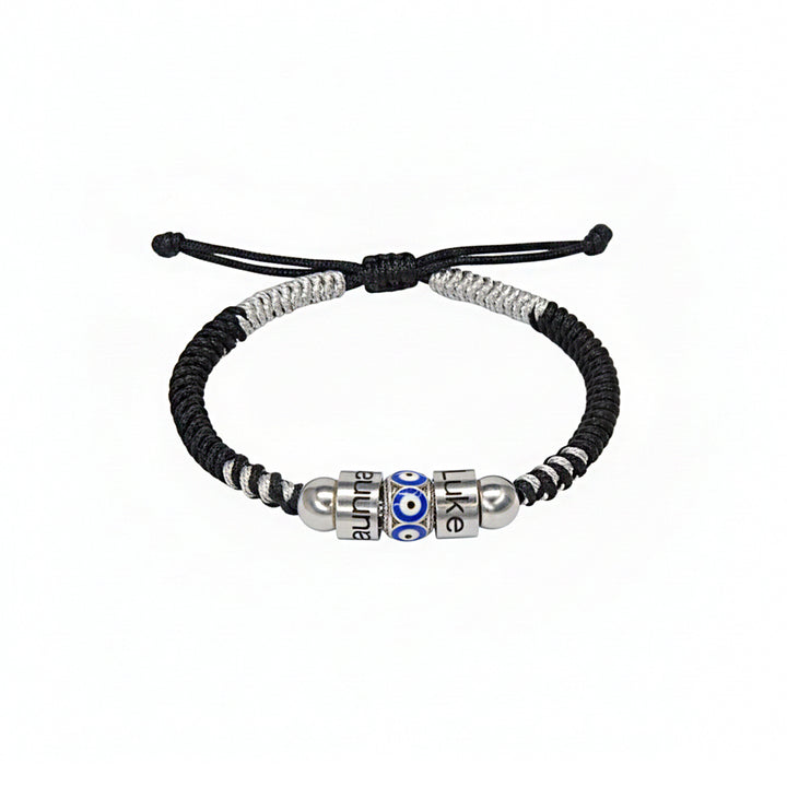 Guardian Eyes Couple & Family Name Bracelet – Personalized Protection Jewelry