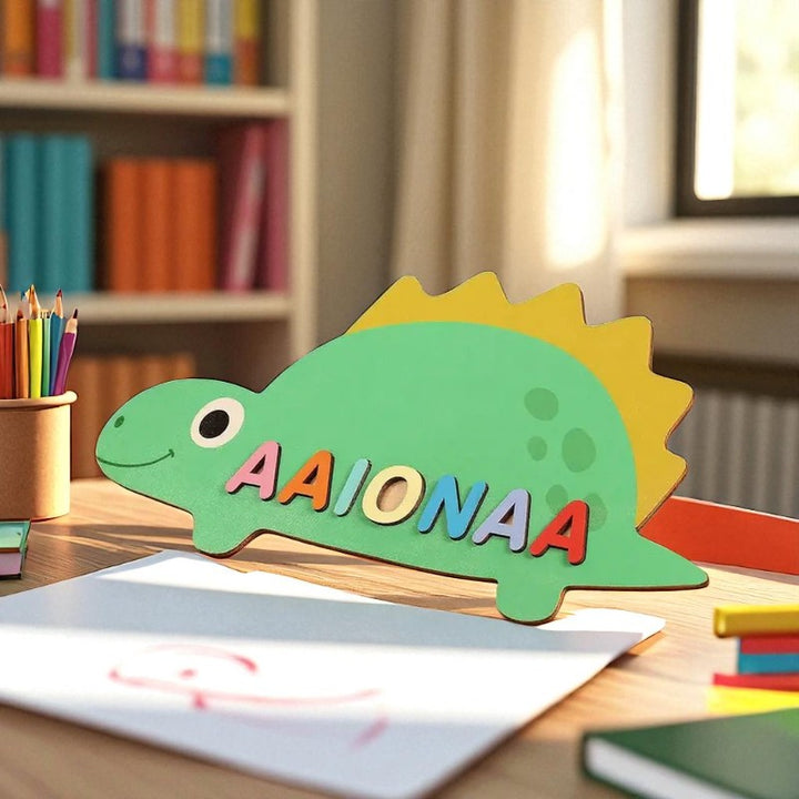 Personalized Baby Name Puzzle Toy – Custom Wooden Name Learning Toy