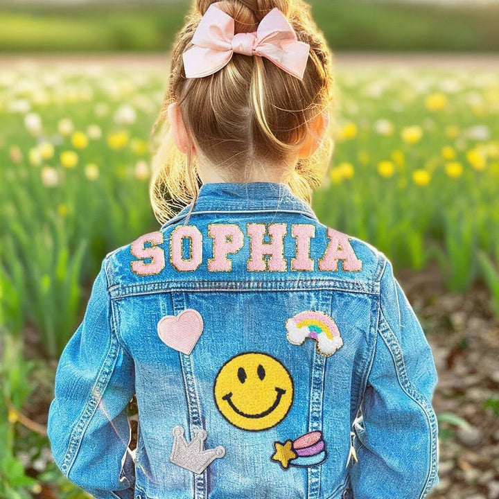 Personalized Kids Patch Denim Jacket