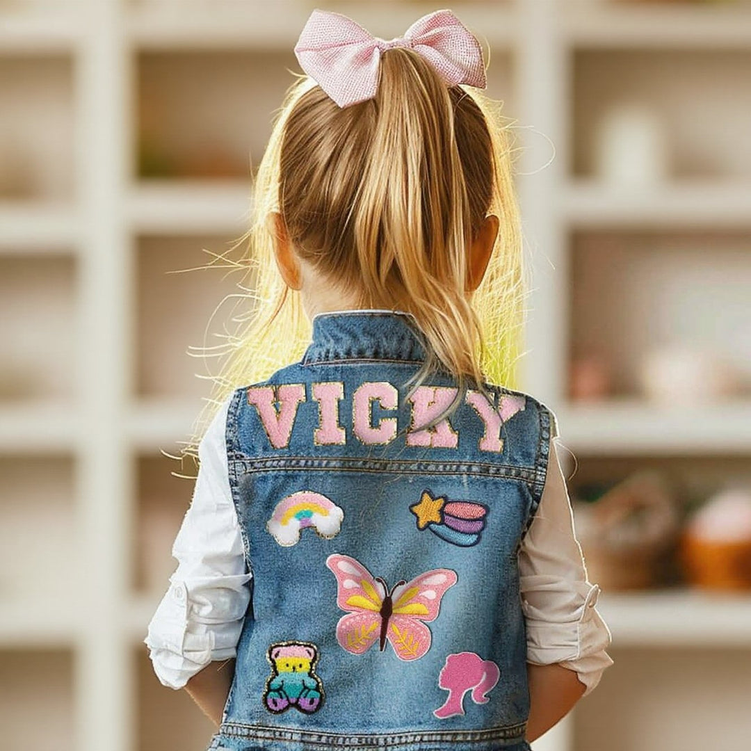 Personalized Children's Patch Denim Vest