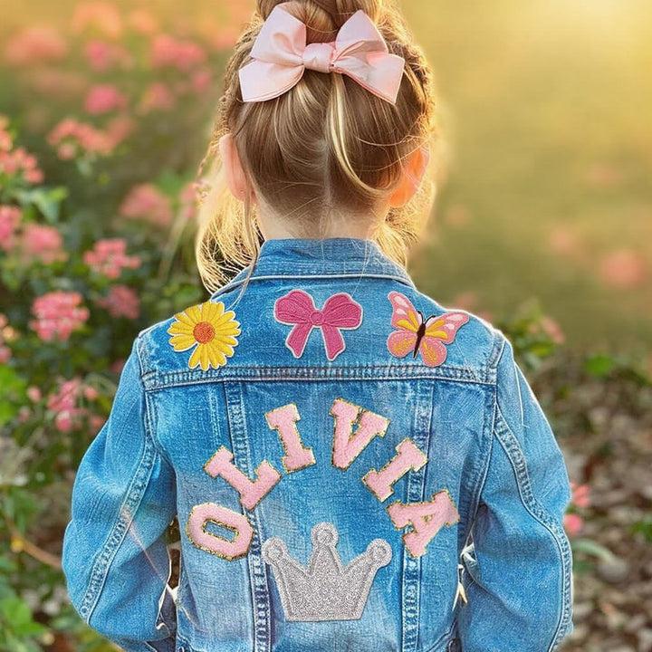 Custom Kids Patch Denim Jacket