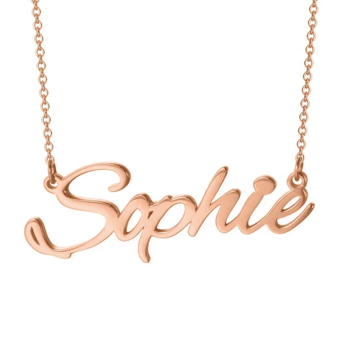 Personalized Sterling Silver Personalized Name Necklace
