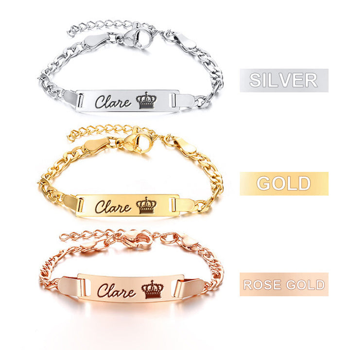 Personalized Baby & Parent Name Bracelet Family Set – Matching Family Jewelry