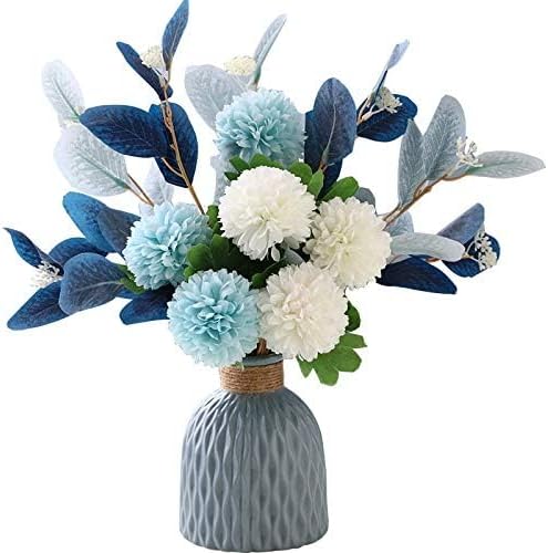 Personalized artificial flowers with name and vase