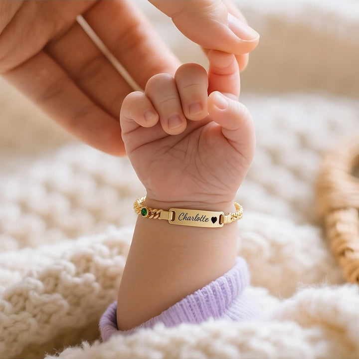 Personalized Birthstone Name Bracelet  for Boys & Girls