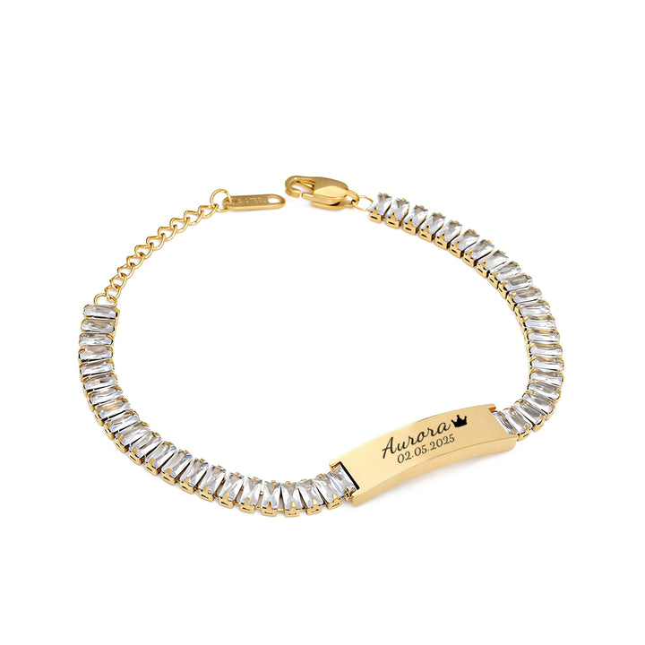 Custom Women’s Diamond Bracelet – Personalized Elegance in Every Sparkle