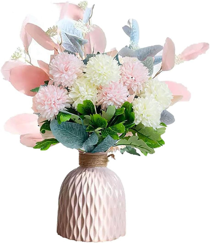 Personalized artificial flowers with name and vase