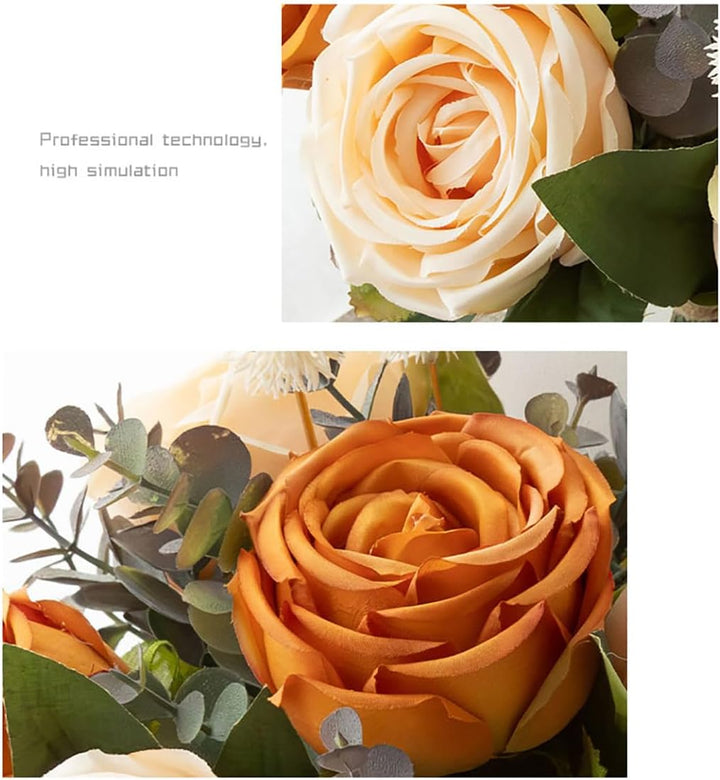 Personalized artificial flowers with name and vase