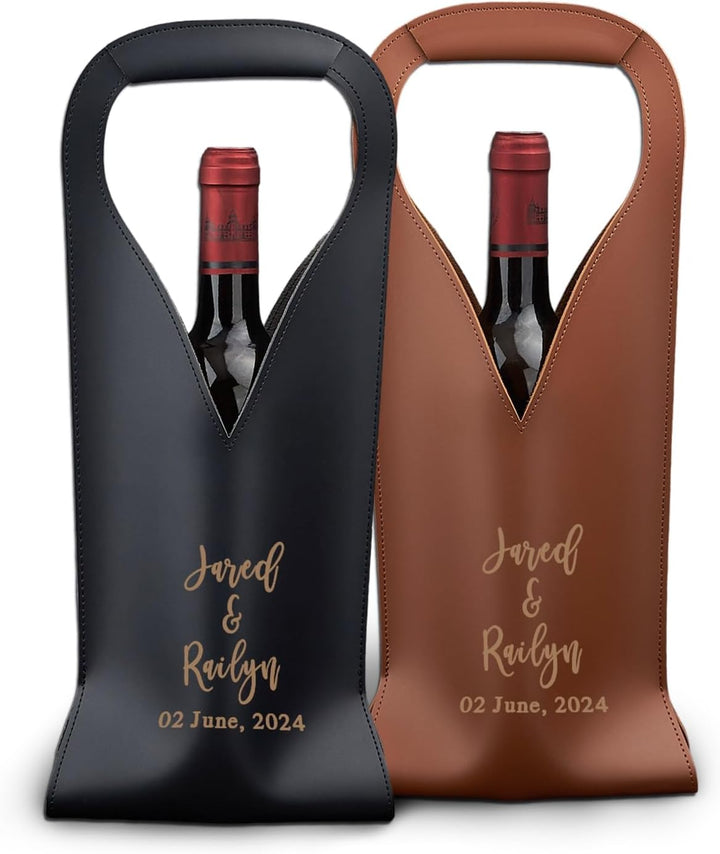 Personalized Champagne Beer Wine Bottles Gift Bag Father's Day for Dad