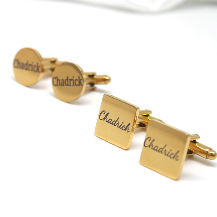 Personalized Father Cufflinks with Name Groom Wedding Cufflinks