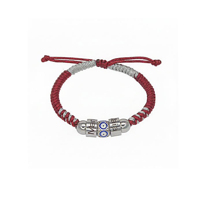 Guardian Eyes Couple & Family Name Bracelet – Personalized Protection Jewelry