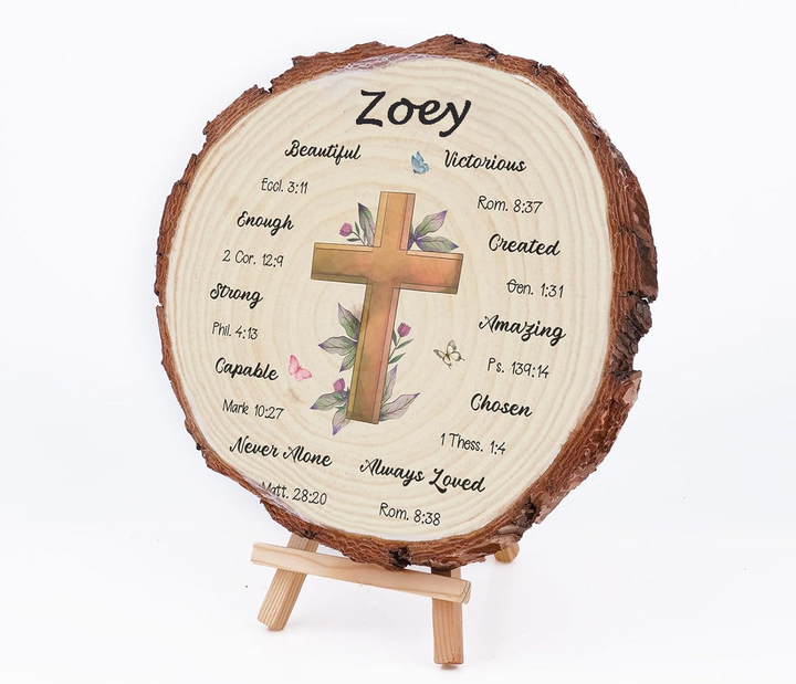 Personalized Christian Decorative Sign - Religious, Rustic