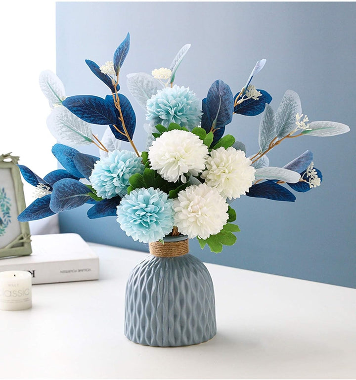 Personalized artificial flowers with name and vase