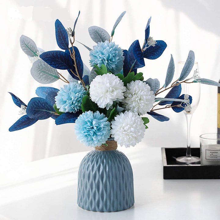 Personalized artificial flowers with name and vase