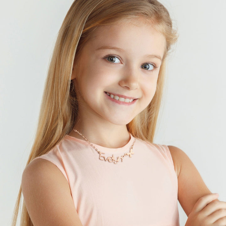 Personalized Name Necklace with Cute Element