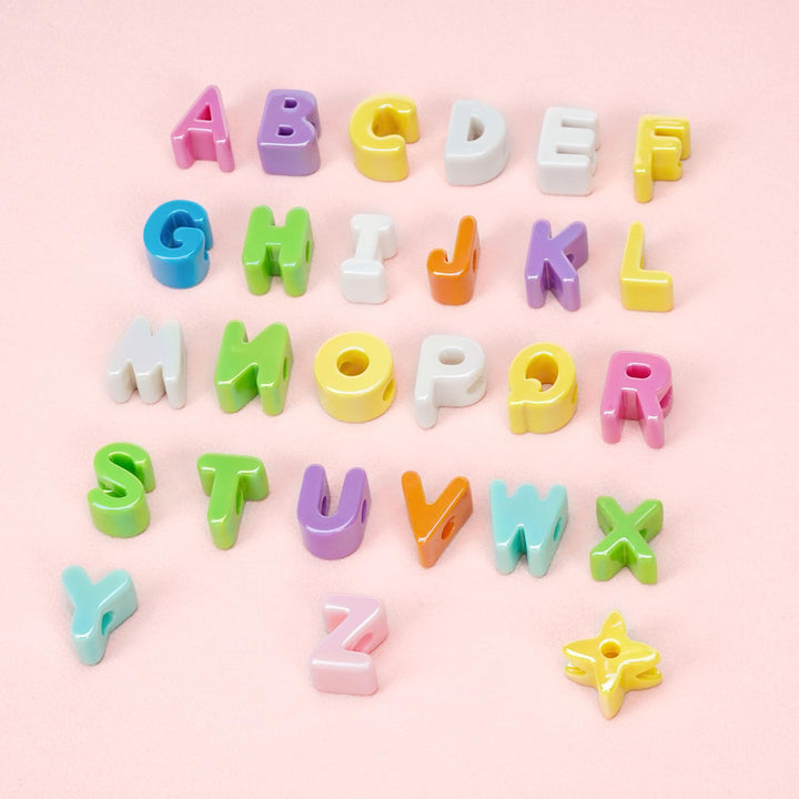 Custom letter keychains, DIY beaded backpack lanyards, back-to-school gifts for boys and girls