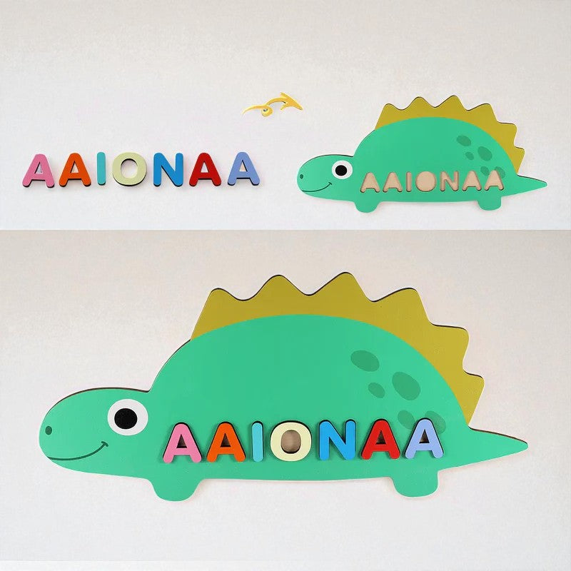 Personalized Baby Name Puzzle Toy – Custom Wooden Name Learning Toy