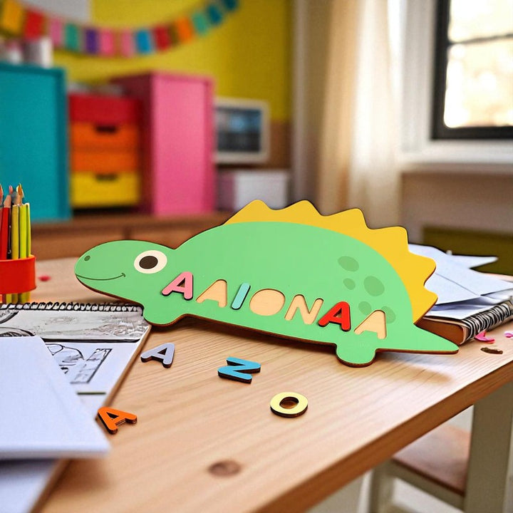 Personalized Baby Name Puzzle Toy – Custom Wooden Name Learning Toy