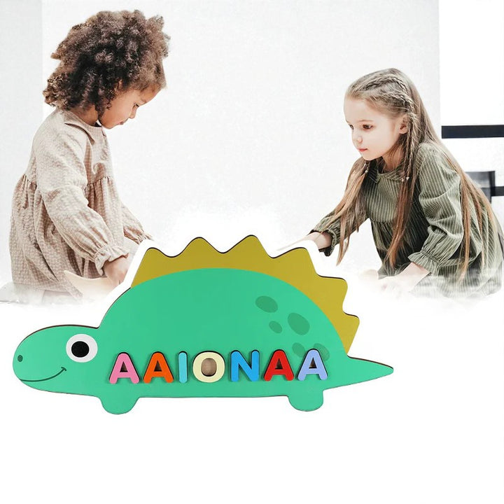 Personalized Baby Name Puzzle Toy – Custom Wooden Name Learning Toy