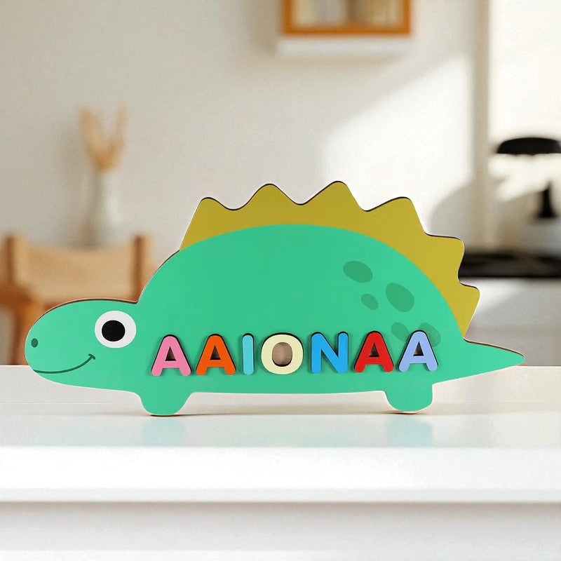 Personalized Baby Name Puzzle Toy – Custom Wooden Name Learning Toy