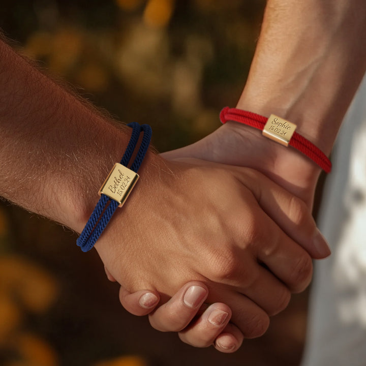 Personalized Family Metal Milanese Cord Bracelet
