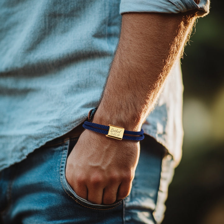 Personalized Family Metal Milanese Cord Bracelet