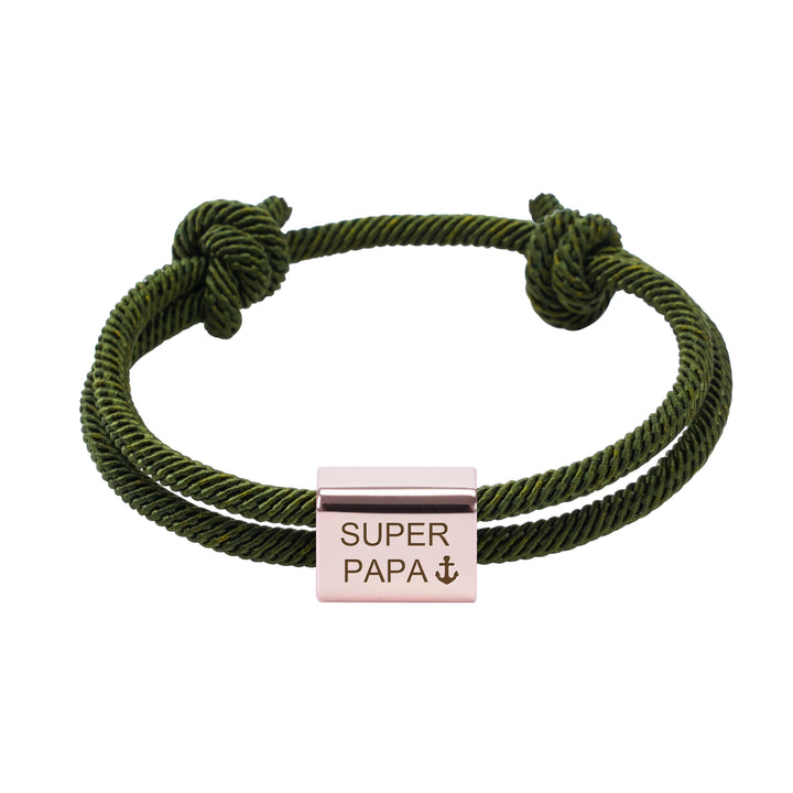Personalized Family Metal Milanese Cord Bracelet