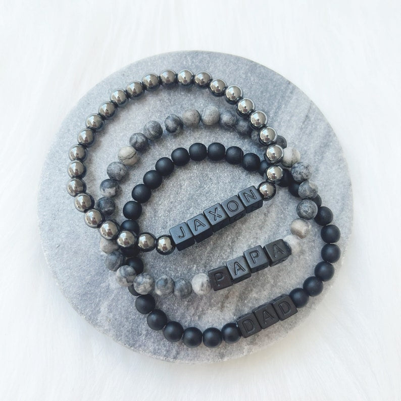 Personalized Men's bracelet Father's Day Gift Idea