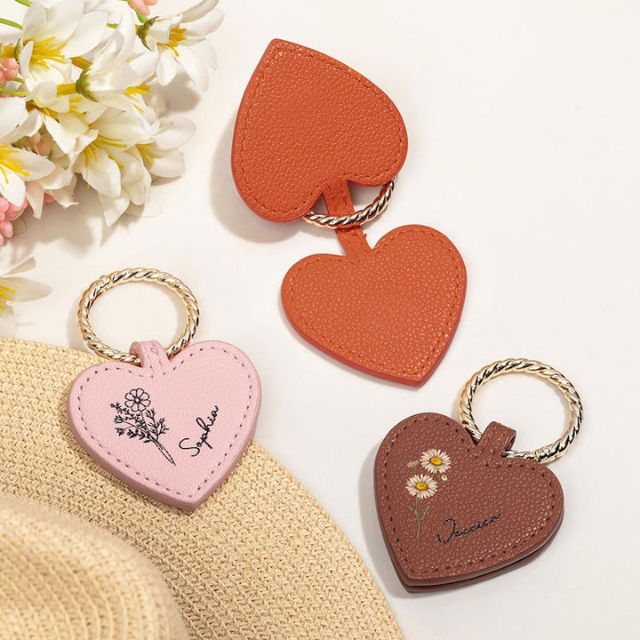 Personalized Birthflower Magnetic Hat Clip for Travel