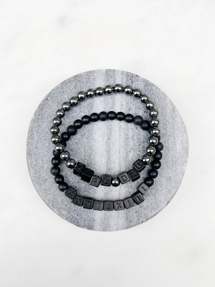 Personalized Men's bracelet Father's Day Gift Idea