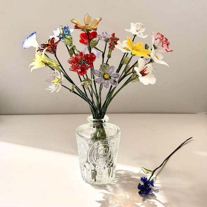 Birthday flower glass flower（Adjustable length）