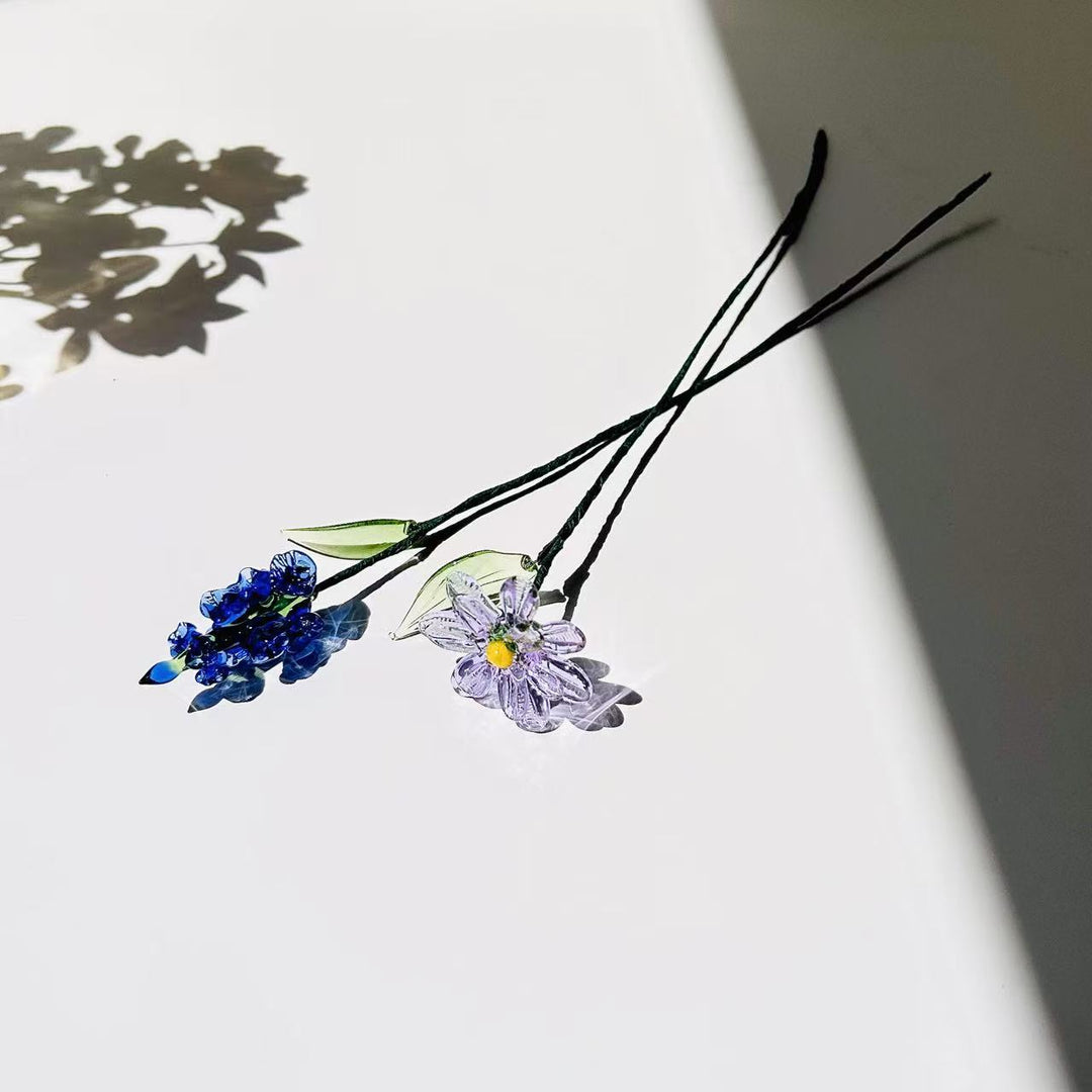 Birthday flower glass flower（Adjustable length）