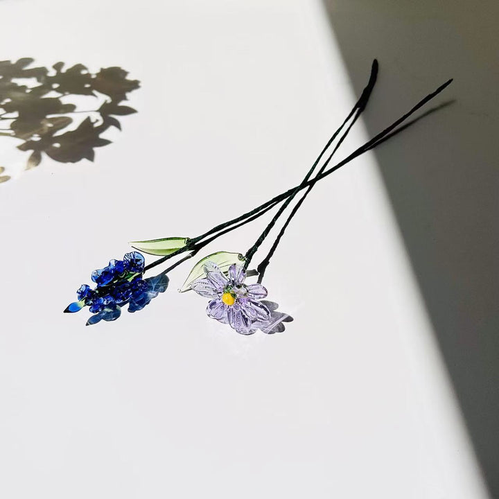 Birthday flower glass flower（Adjustable length）