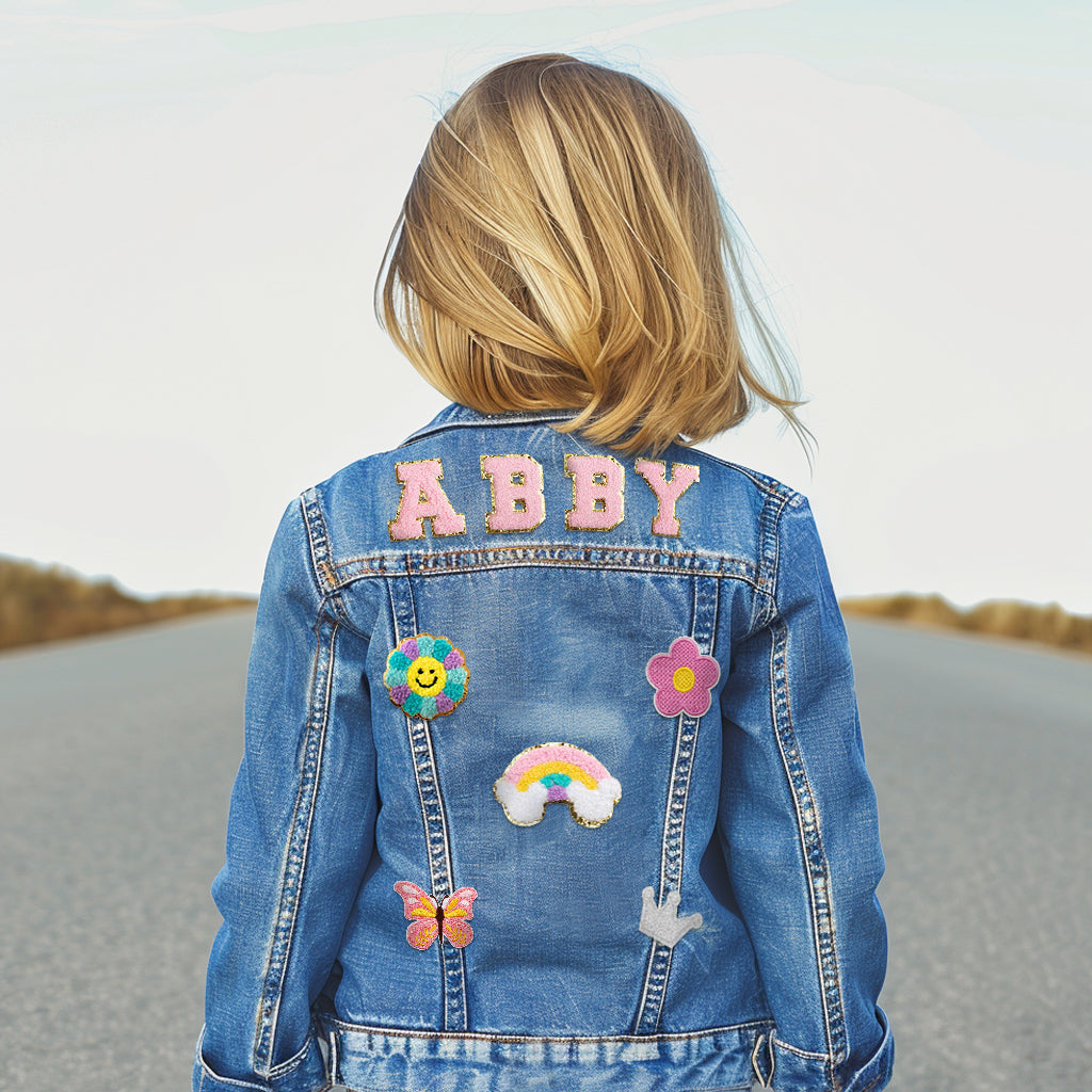 Personalized children Patch Denim Jacket