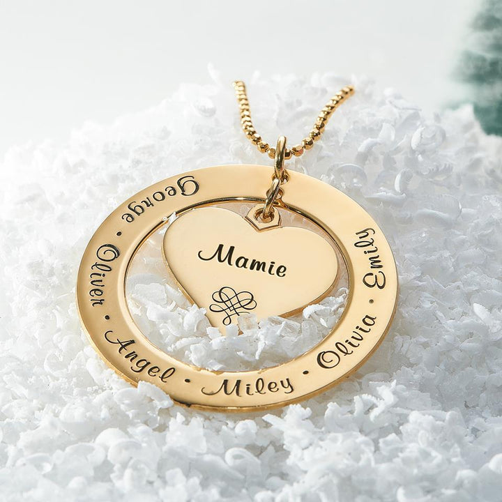 Personalized Family Name Locket Necklace