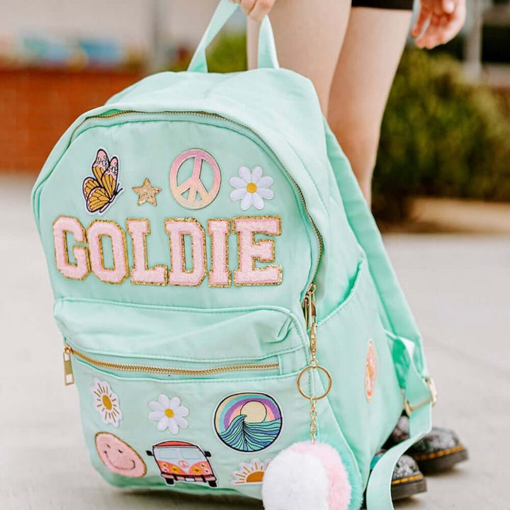 Personalized Kids Patches Nylon Backpack