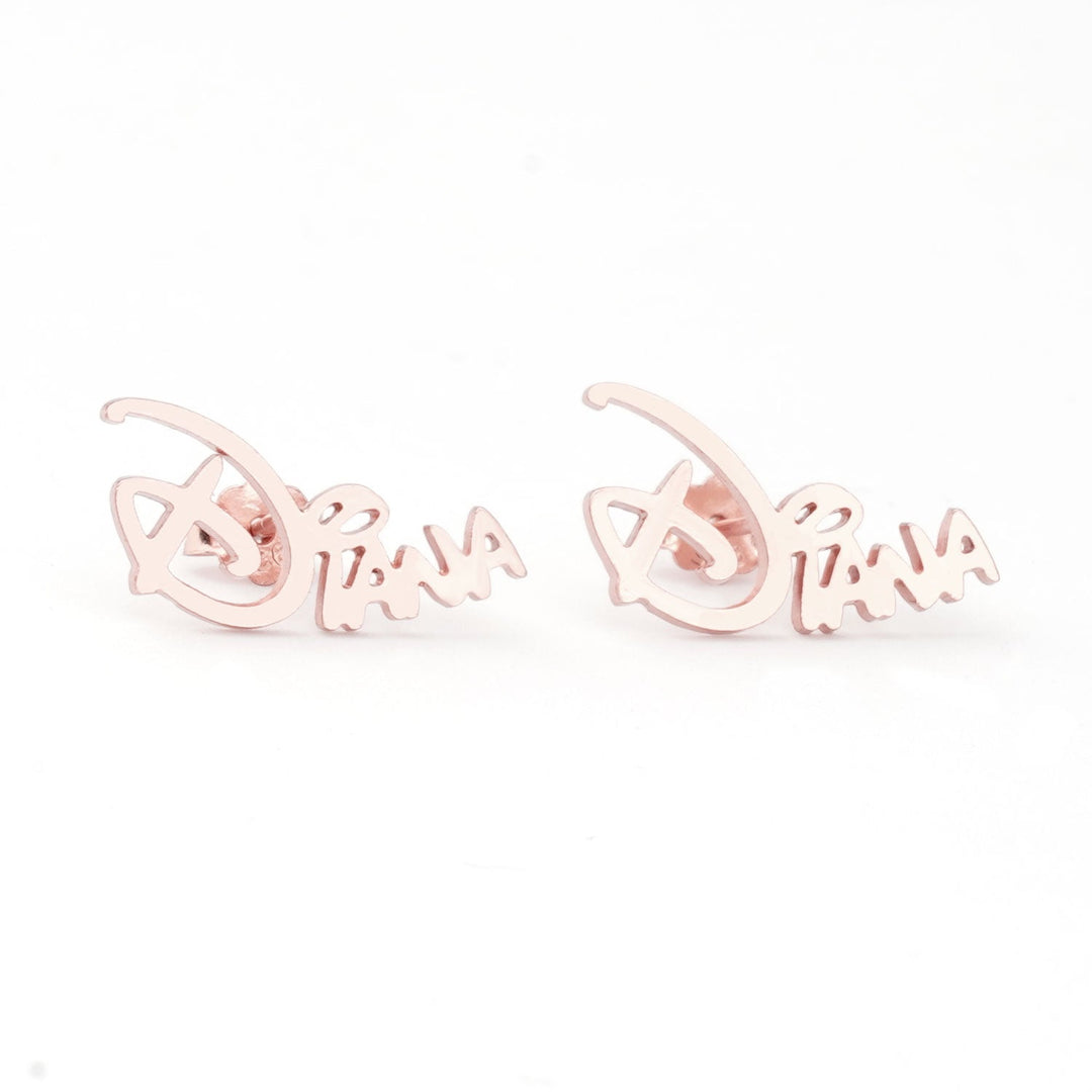 Personalized Princess Baby Name Earrings