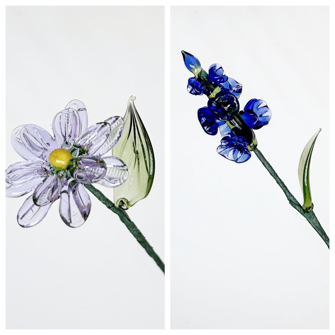 Birthday flower glass flower（Adjustable length）