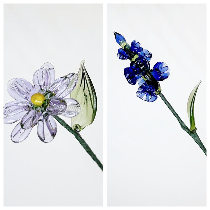 Birthday flower glass flower（Adjustable length）