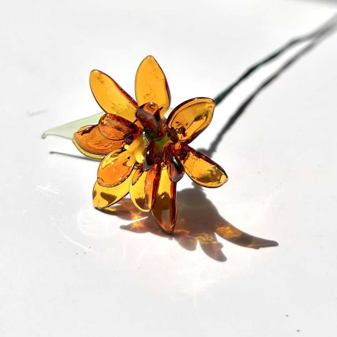 Birthday flower glass flower（Adjustable length）