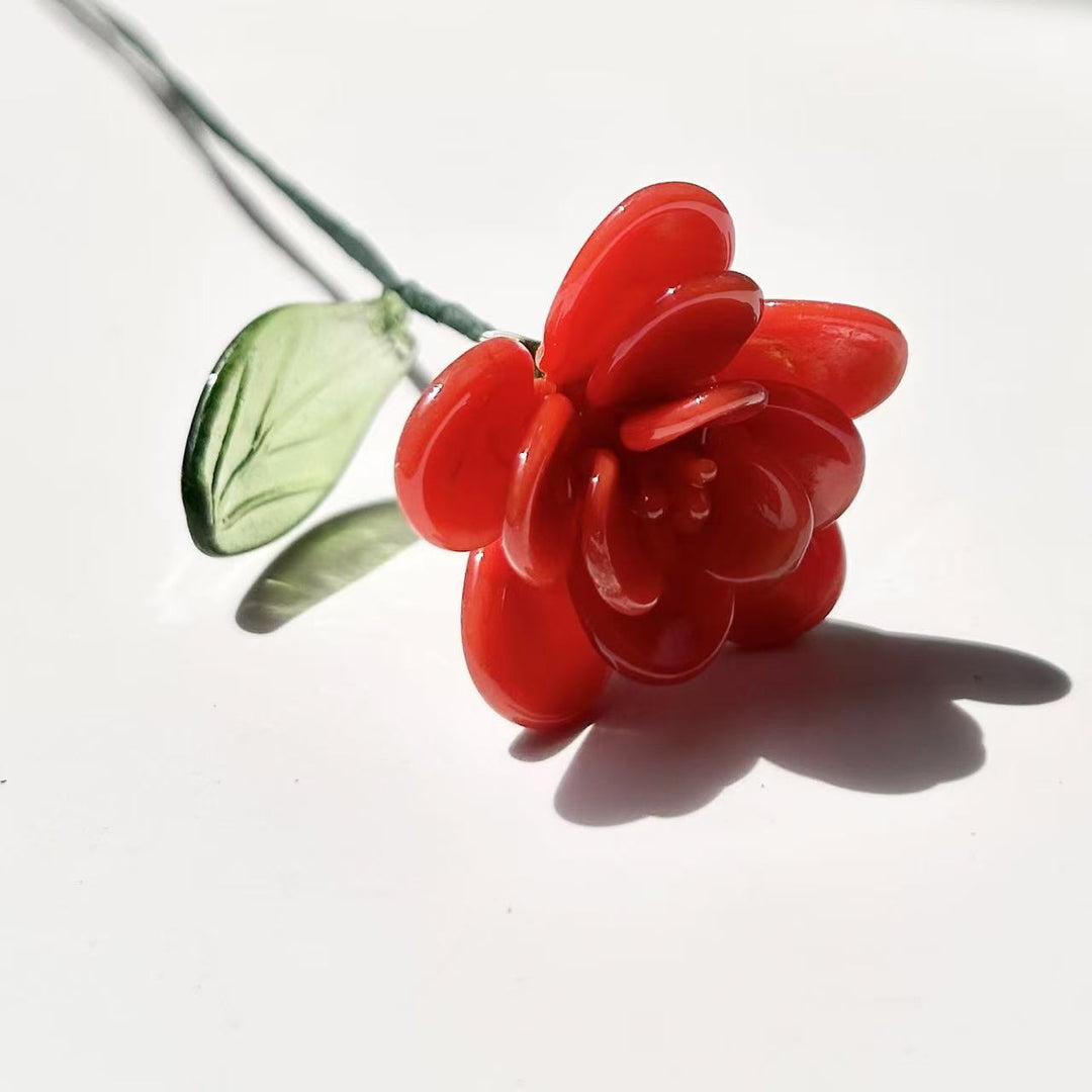 Birthday flower glass flower（Adjustable length）
