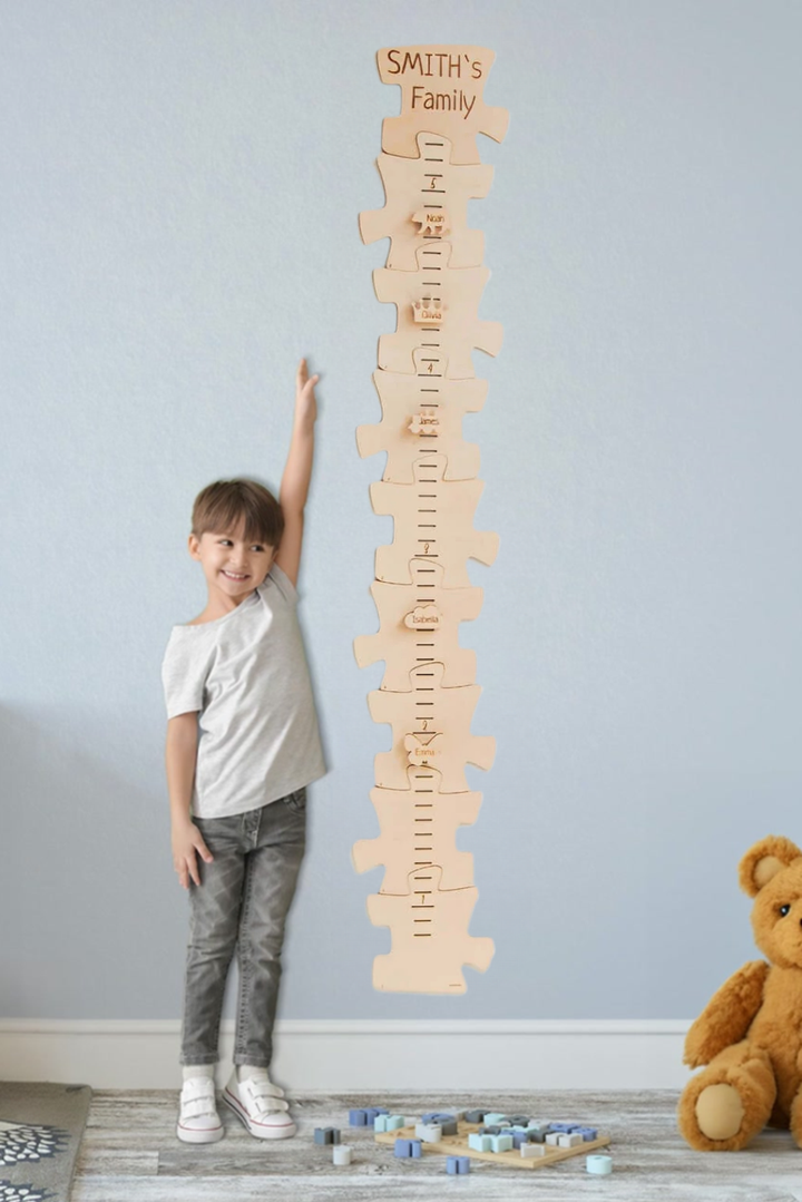 Personalized Wooden Puzzles Growth Chart Wall Decor