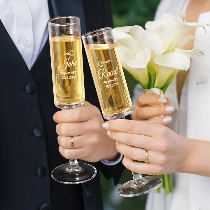 personalized Mr. and Mrs. Drinkware Set