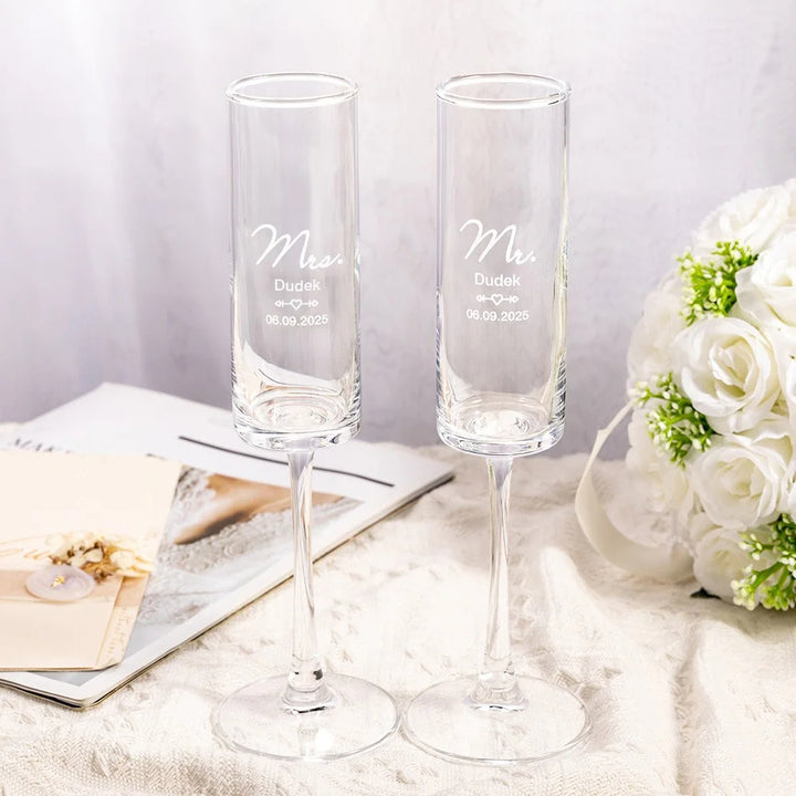 personalized Mr. and Mrs. Drinkware Set