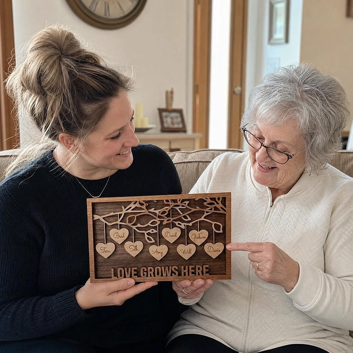 Personalized Family Tree Frame ❤️ A Keepsake Gift Filled With The Names She Loves